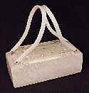 Wounded but wonderful-Elegant white rectangular bag