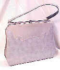 Pearl-gray two tone vinyl bag 