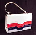 Red, White and Blue Vinyl handbag 