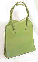 Lennox avocado green leather bag c.1955 