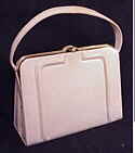 Palizzio Cream Leather handbag
