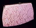 Posh pink lace convertible clutch 