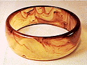 Bakelite-Bangle bracelet applejuice clear 