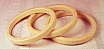 Bakelite-Bangle bracelets butter yellow trio