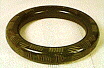 Bakelite-Bangle bracelet olive green