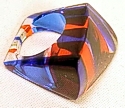 Free Form Lucite Ring sz 7 1/2